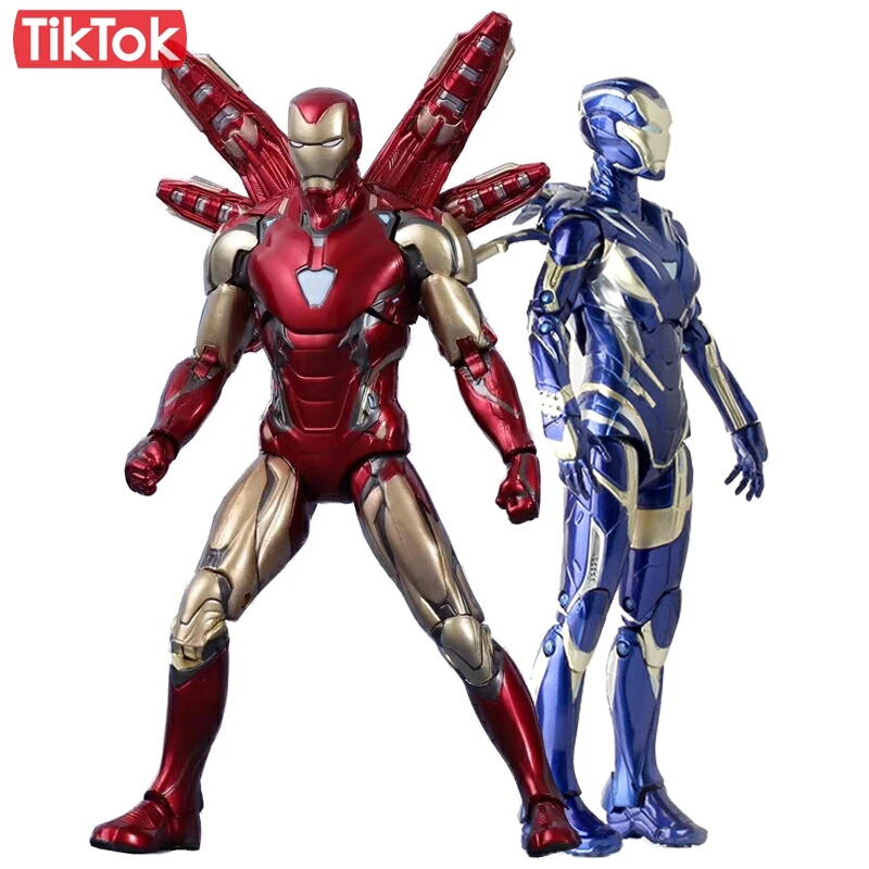 Мстители 4 эндшпиль Железный человек Mk85 со знаком Железного человека 85 перец Поттс Mk49 спасательный нано набор оружия игрушка Тони Старк фигурка модель