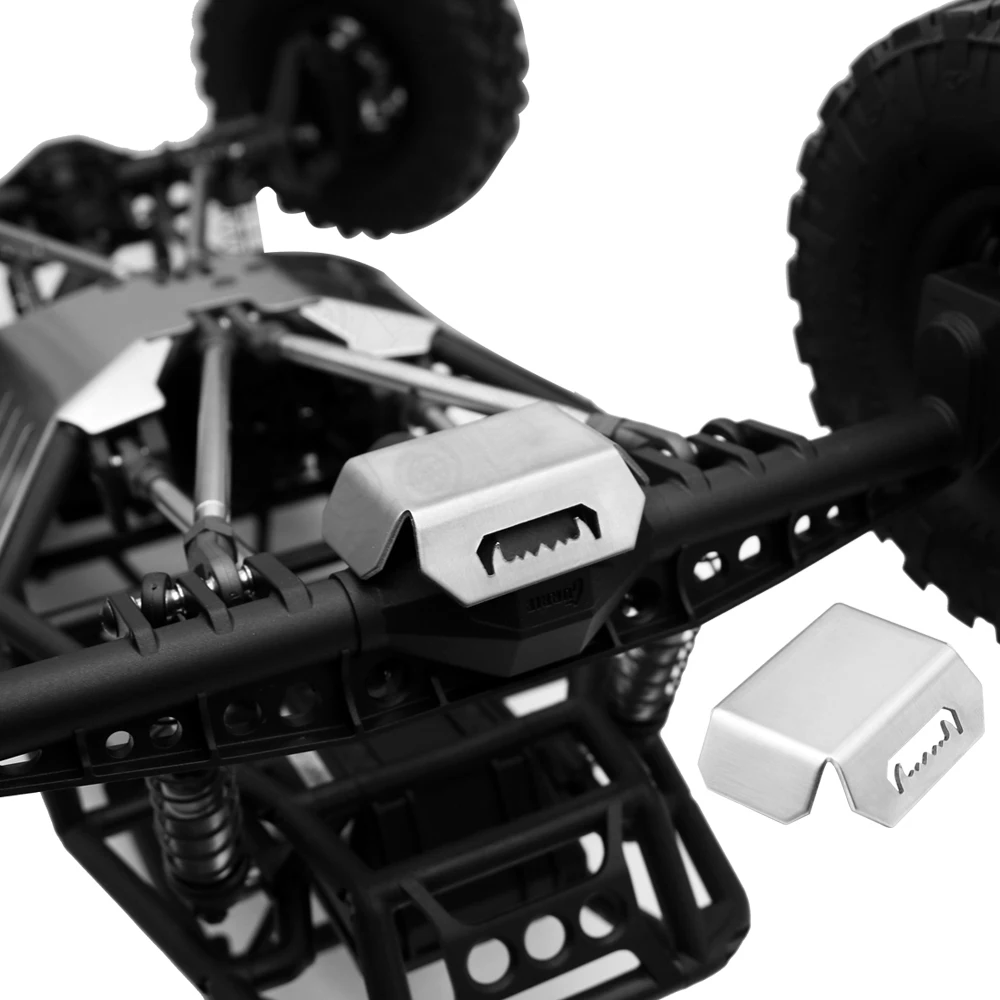 Chassis Stainless Steel Skid Plate Armor Front Rear Axle Differential Protector for 1/10 RC Crawler Axial Capra 1.9 UTB AXI03004 rc car chassis armor