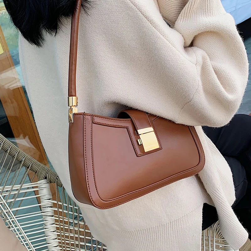 Винтажная маленькая сумка-тоут для женщин, простая женская сумка через ...