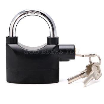 

Waterproof Siren Alarm Padlock Alarm Lock for Motorcycle Short Beam Bike Bicycle Drop Shipping