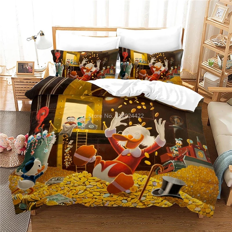 Popular Mickey Mouse Donald Duck Printed Duvet Cover Set With Pillowcase 3d  Bedding Set For Boys Girls Children Adult Home Decor - Bedding Set -  AliExpress