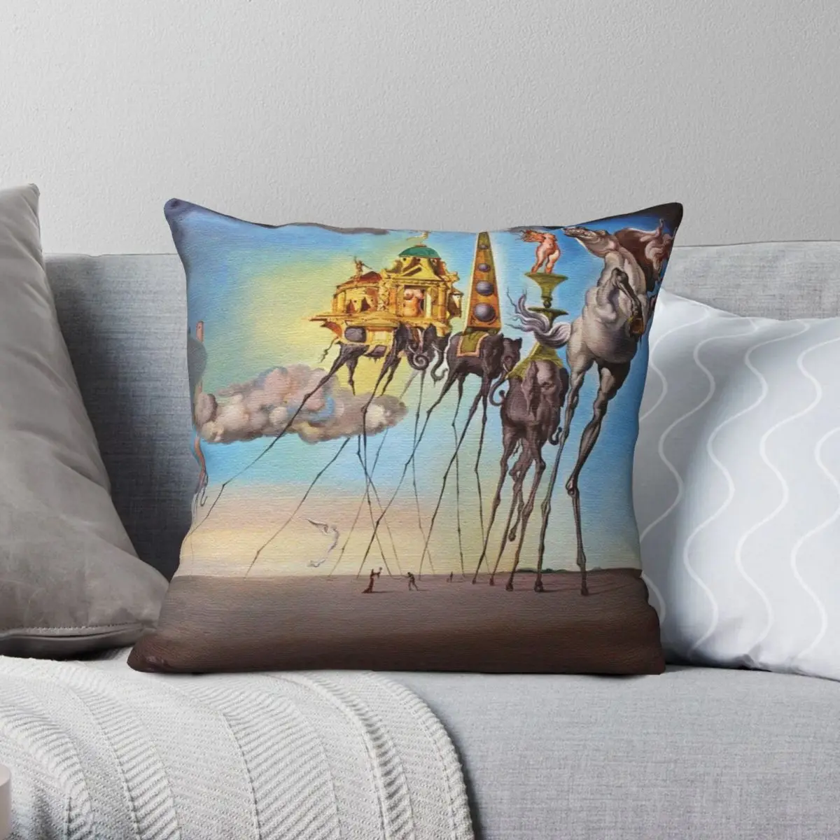 

The Temptation Of St. Anthony Pillowcase Polyester Linen Velvet Zip Decor Pillow Case Home Cushion Case 18"