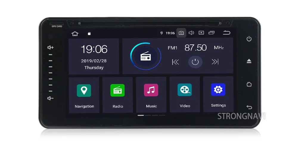 Ips DSP 6,95 дюймов 4G 64G Android 9,0 Автомобильный gps навигатор Универсальный dvd-плеер для Toyota Corolla Поддержка камеры заднего вида Wifi BT