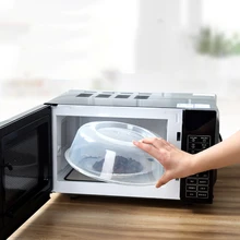 Подходит для нагревания в микроволновке крышка постельное белье Бытовая пластиковая круглая высокотемпературная всплеск масло анти-испарение блюдо крышка