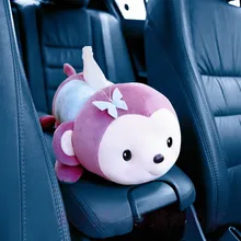 Креативный держатель для салфеток с обезьяной милая игрушка мультяшное животное держатель для салфеток чехол для автомобиля домашняя Ванная Кухня Офис 2 цвета