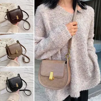 

Fashion Women Crocodile Leather Crossbody Satchel Bags Solid Shoulder Ladies Small Shopping Purse Messenger Handbags