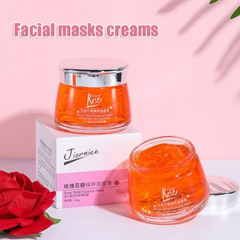 

Hot Rose Gel Face Mask Cream Brightening Facial Mask Soothes Repairs Skin Moisturizing Refreshing Rejuvenation t6