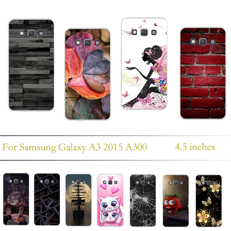Чехол для samsung Galaxy A3 2015 чехол Мягкий ТПУ силиконовый A300 Fundas |