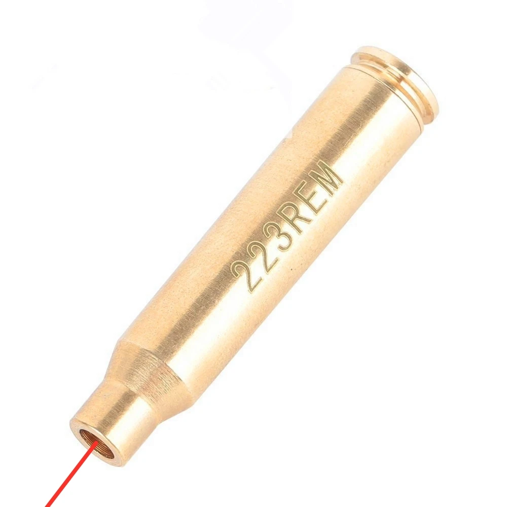 

Calibrator Aiming CAL .223 REM Red Laser Bullet Shaped Bore Sighter Cartridge Aluminium Boresighter Laser Pen Red Dot