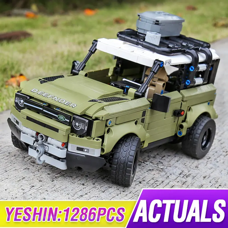 Новый Guardian внедорожный автомобиль Land Car Rover Fit Technic Defender 42110 модель мини кирпичи
