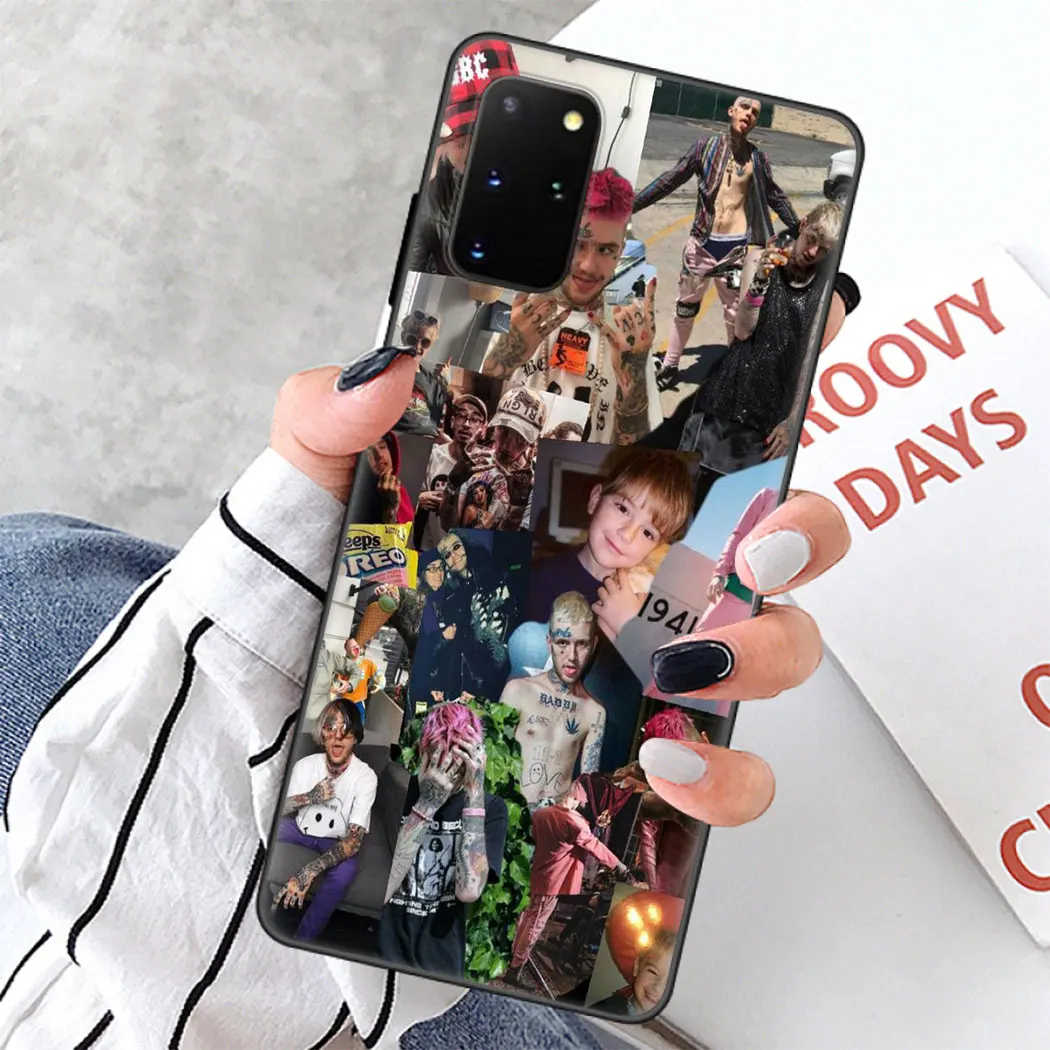 Мягкий силиконовый чехол для Samsung Note 8 9 S6 S7 Edge S8 S10 10 Plus S10E черный телефона Lil Peep Hot