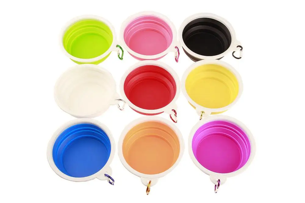 Carabiner silicone pet dog bowl (8)