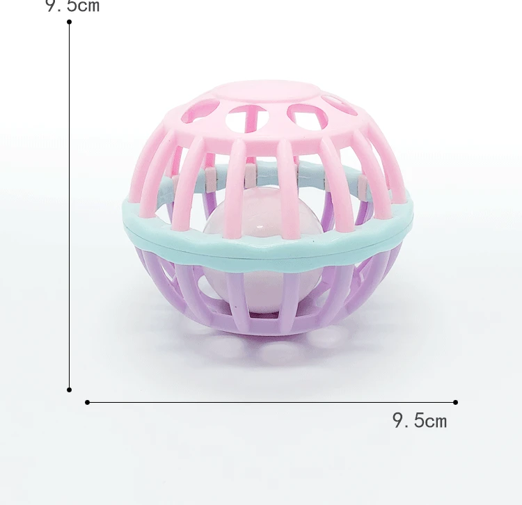 Детский Прорезыватель-погремушка с прорезывателем для рук, Обучающие приспособления, мягкая силиконовая кровать, колокольчик, пористая