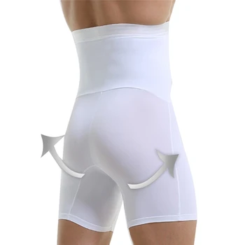 

New Men's Compression Shapers Shorts Bottoms High Waist Shaping Control Underwear Slimming Shapewear Plus Size for Daily Life