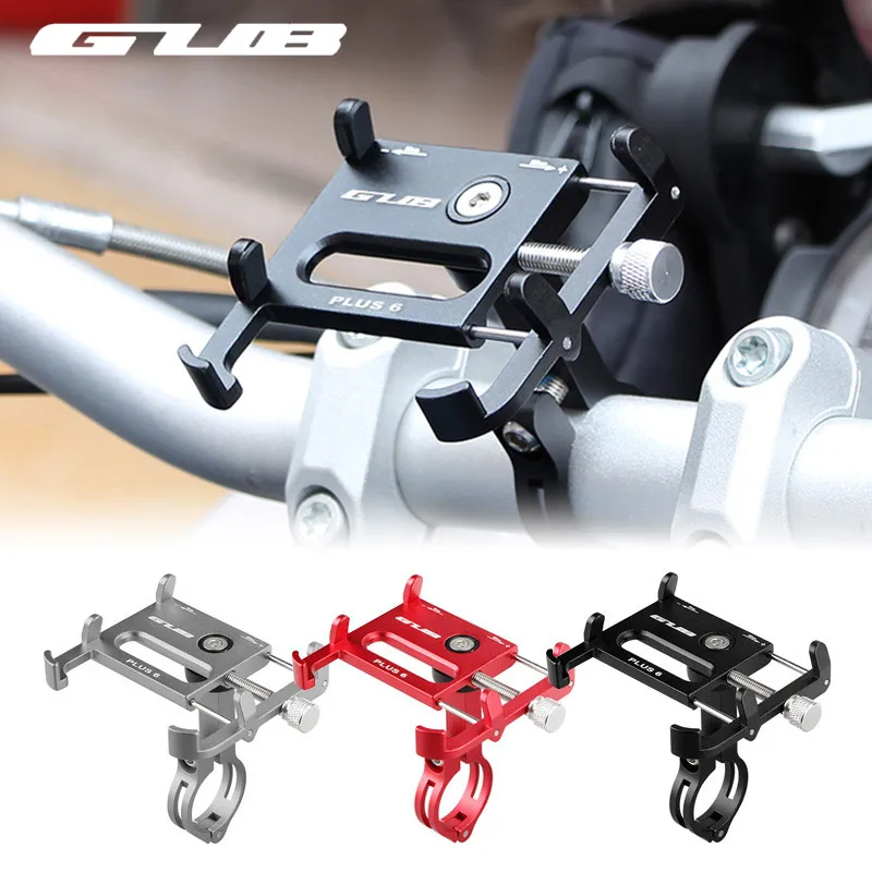 GUB 7 Colors Bicycle Phone Holder 360 Degree Rotation Aluminium MTB Bike Smartphone Stand Handlebar Mount Stand for iphone 6 7 8