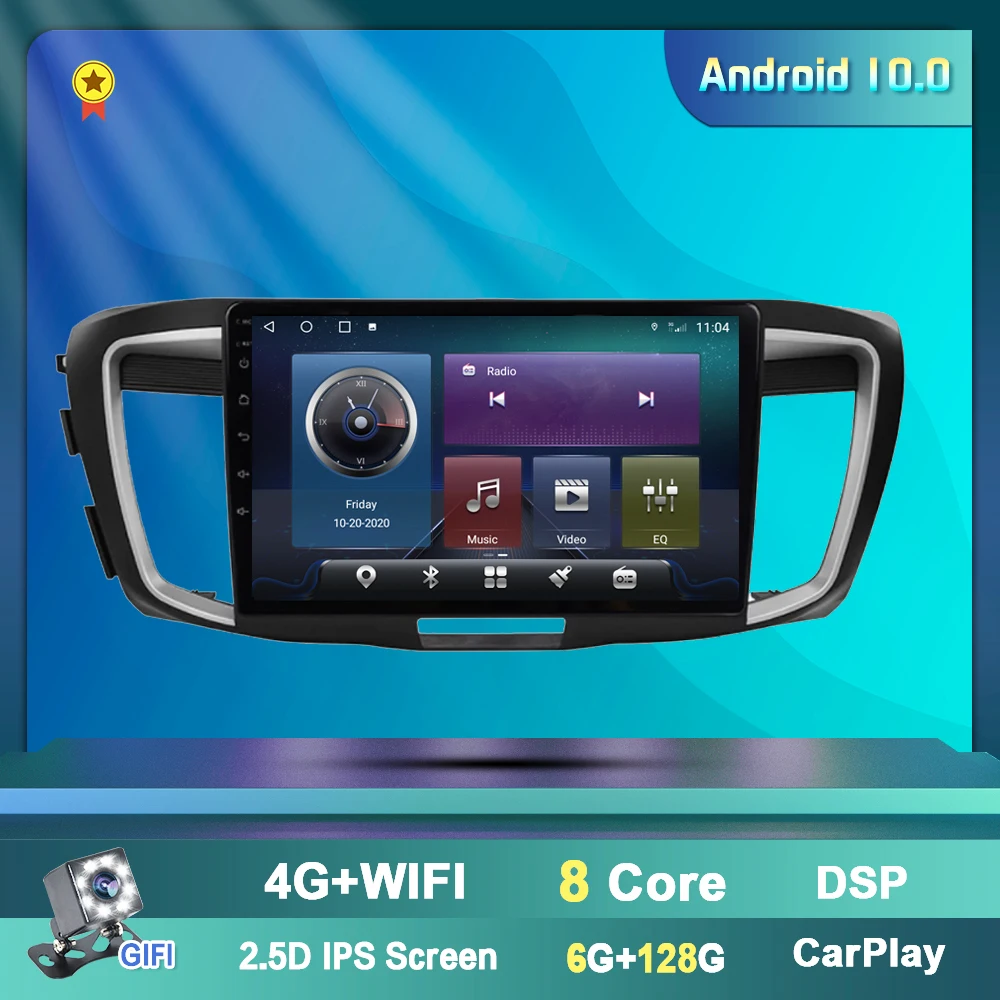 Автомагнитола для Honda Accord 9 2din 2 Din Android Авторадио 2013 2014 2015 2.0L 2.4L GPS мультимедийный
