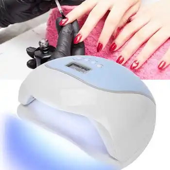 

120W Blue Nail Polish Dryer Fast Dry UV Nail Lamp Portable Manicure Curing Machine Nail Art Salon Tools Accessories