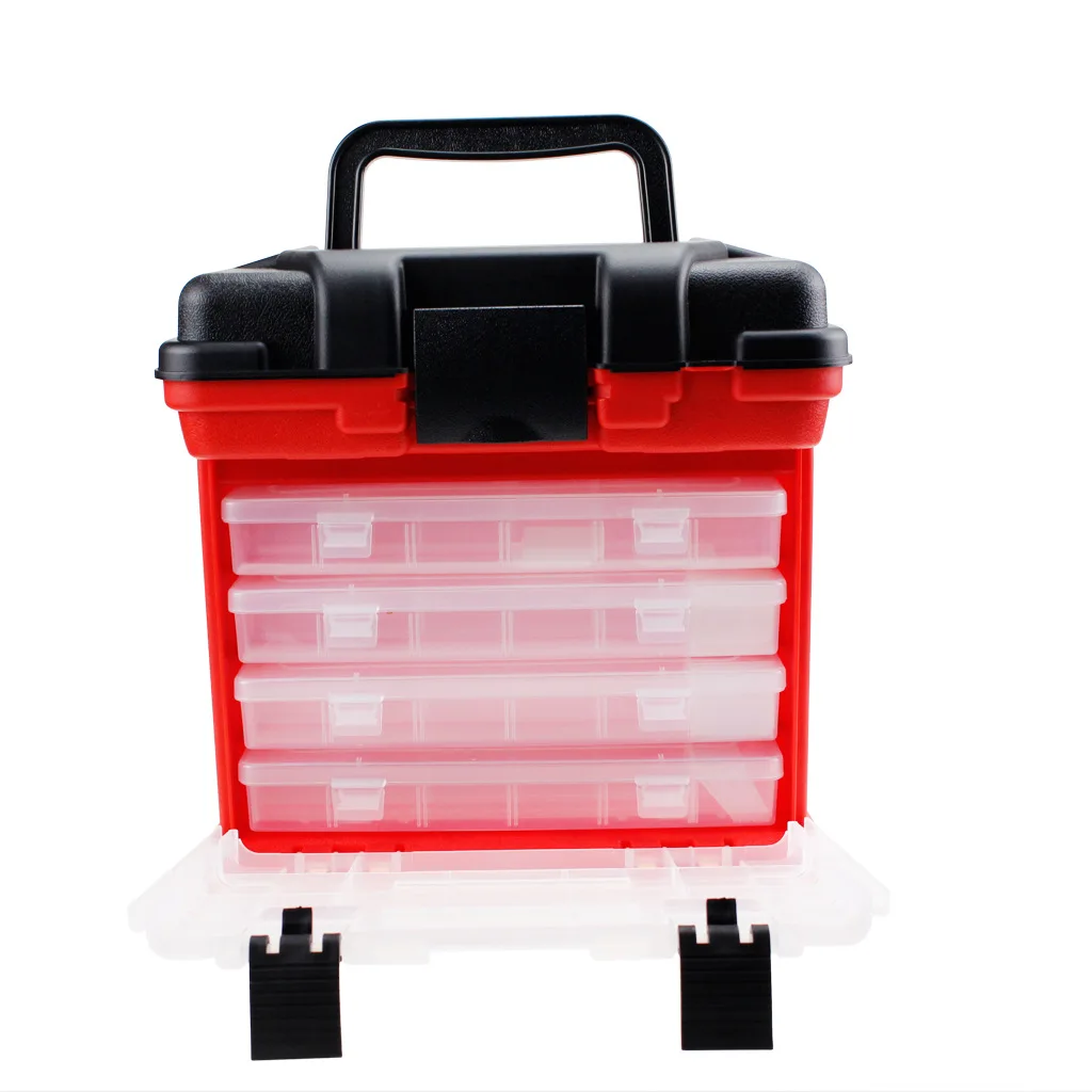 

Hunting High Lure Hand Fishing Box Multi-functional Fishing Box 4-Layer Lure Toolbox Fishing Box