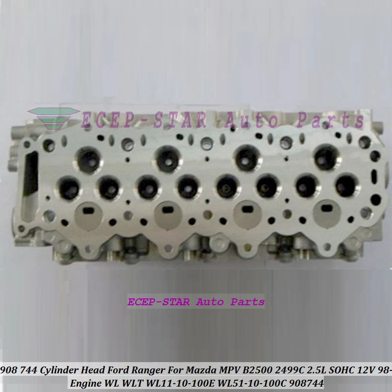 908 744 908744 WL WLT головка цилиндра двигателя для Ford Ranger Mazda MPV B2500 2499C 2.5L SOHC 12V 98- WL11-10-100E |