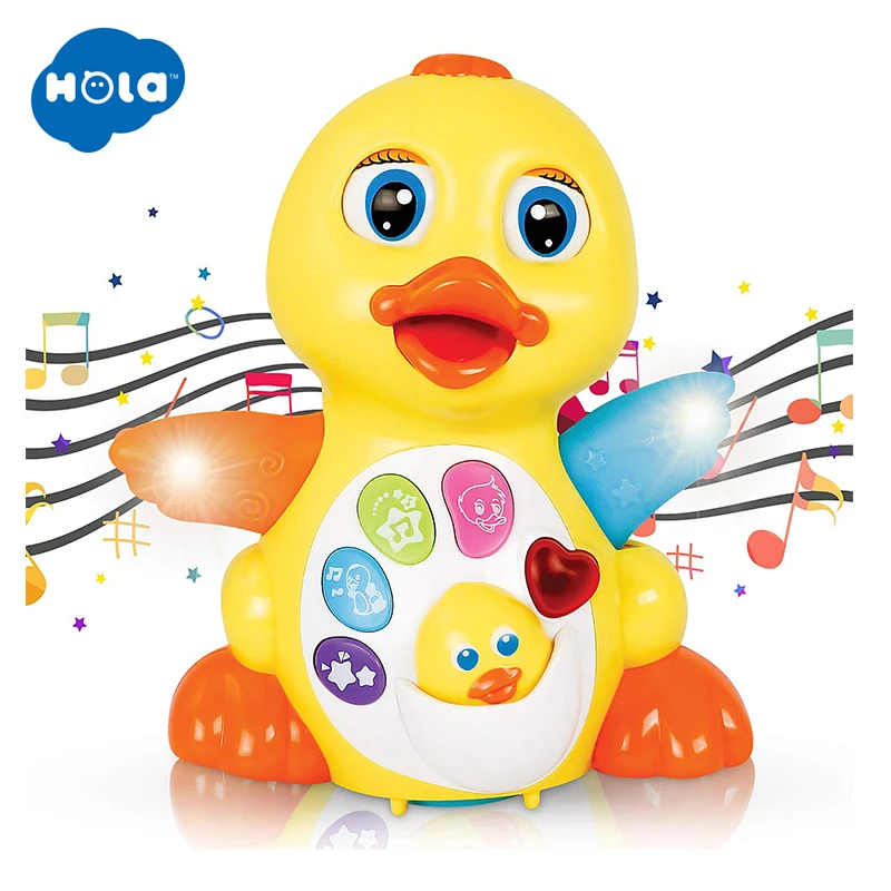 Hola 808 Jouets Musicaux Pour Bebe 13 24 Mois Danse Canard Jouets Interactifs Pour Les Tout Petits Apprentissage Precoce Jouet Educatif Enfants Cadeaux Aliexpress