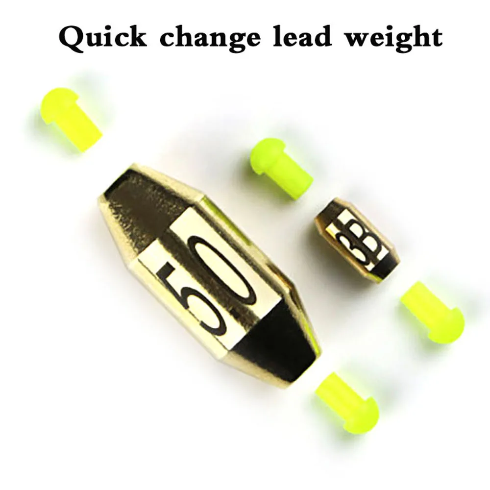 15/20Pcs Copper Raft Fishing Sinkers Fast Enter Water 0.5-3.0# Weight Japan Rock Sea Fishing Lure Accessories Quick Replacement