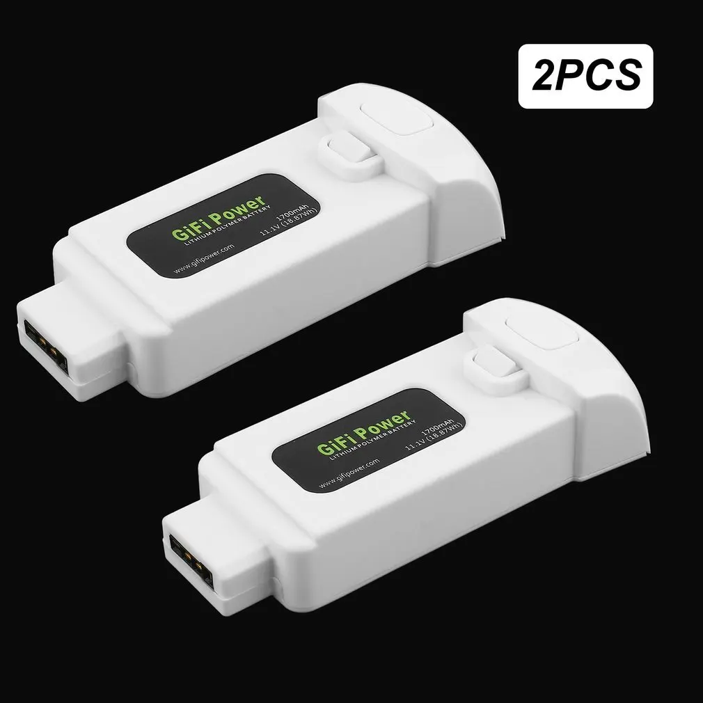 

2 Pcc/Pack Compact 11.1V 1700mAh 18.87Wh Lithium Polymer Battery for Yuneec Breeze Flying Camera Drone Extra Replacement Power