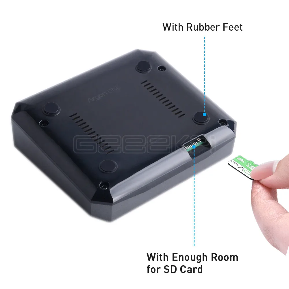Case de Alumínio para Raspberry Geeekpi Argônio Raspberry pi 4 Modelo b um v2 - Imagem 6