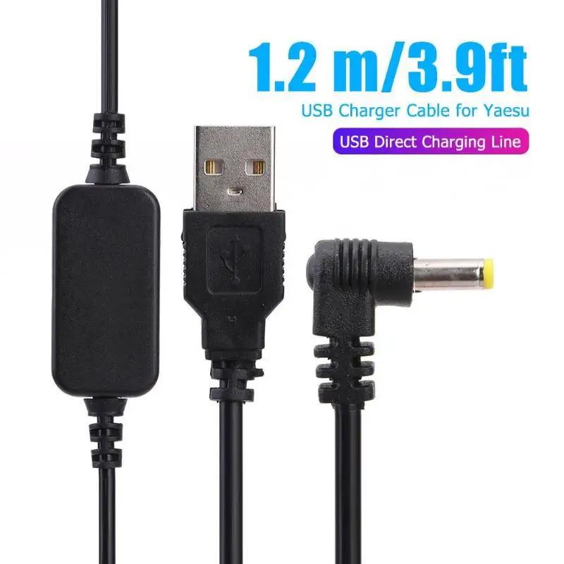 1,2 м/3.9ft USB Мощность зарядный кабель шнур провод линия для Yaesu VX-6R VX7R FT60R VX177 иди и болтай Walkie Talkie “иди и аксессуары