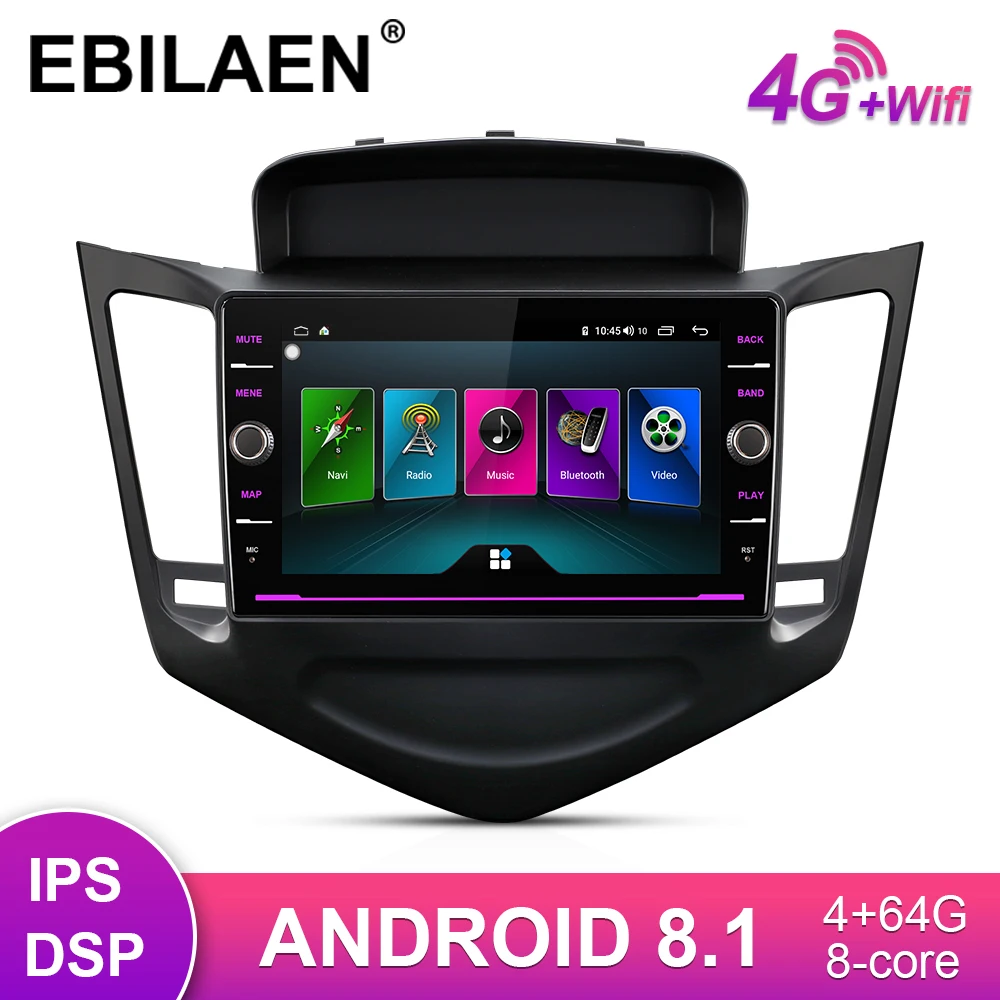 Автомобильный DVD мультимедийный плеер для Chevrolet Cruze 2009 2015 2Din Android 8 1 Авторадио GPS