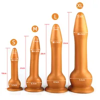 33cm Super Long Liquid Silicone Anal Plug With Suction Cup