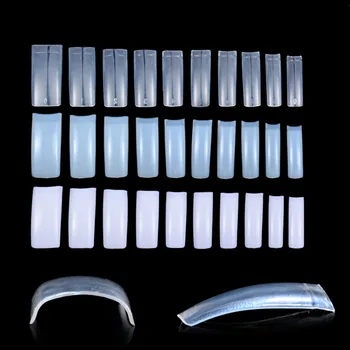 

10/25 Packs Original Nails Tips White Full Card Nail Art Display Practice Acrylic UV Gel Varnish Tool Manicure