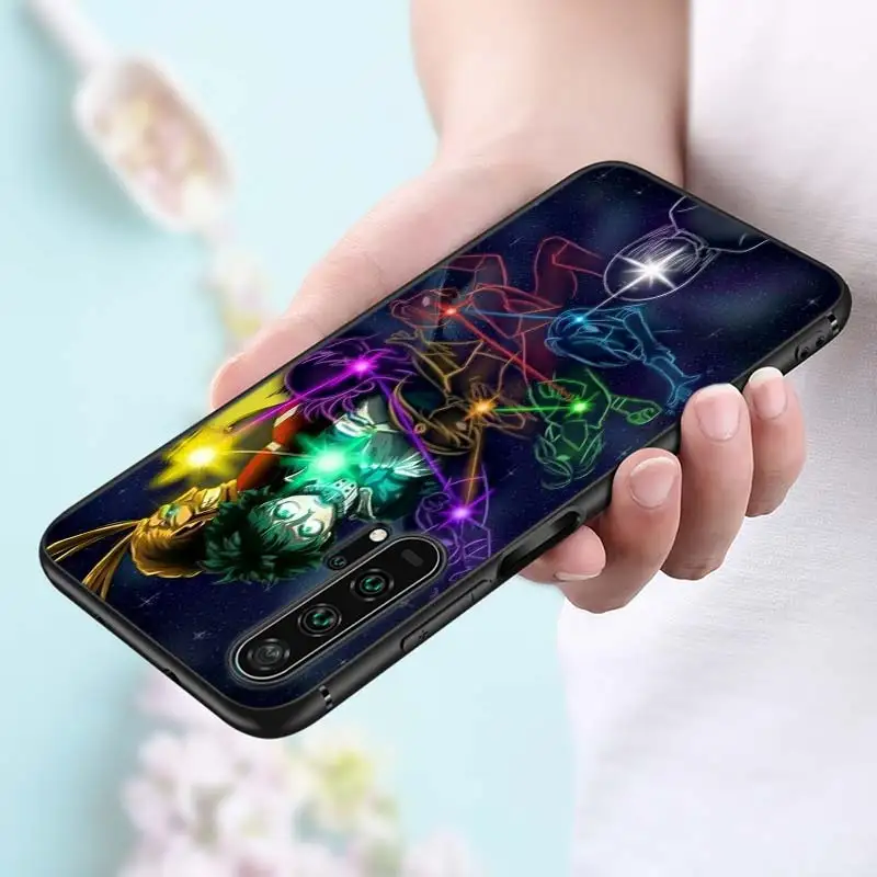 My Hero Academia Anime Black Silicone Phone Cover For Honor 10I 9X 8X 20 10 9 Lite 8 8A 7A 7C Pro Lite Phone Case 7