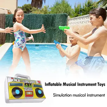 

Inflatable Instrument Toys Kids PVC Simulation Classic Radio Stage Props