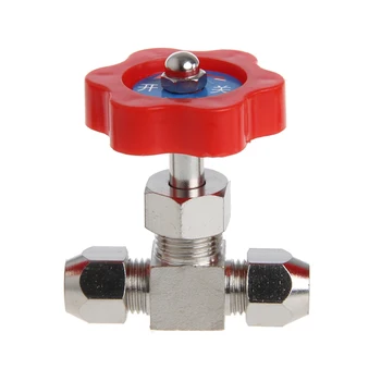 

2020 New Durable Tube Nickel-Plated Brass Plug Needle Valve OD 6mm/8mm/10mm