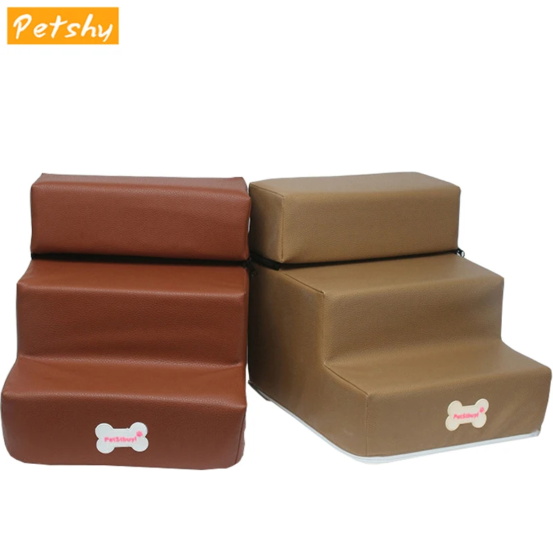 

PU Waterproof Removable Dog House Puppy Dog Stairs Pet Cat Small Dogs Ramp Ladder Pad Mat Pet Bed Sofa Kennel Ladder Staircase