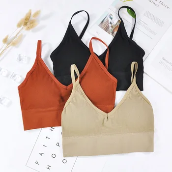 Sports Bra Yoga Top Athletic Gym Running Fitness Workout Sport Top Women Bras Breathable Sports Bra Anti-sweat Shockproof Padded 3