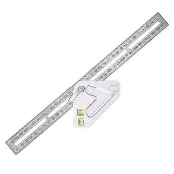 

Aluminum Alloy Combination Square Angle Ruler Woodworking Tool Measuring Ruler Scales Clear and Wear Resistant Rustproof