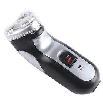 

EU Plug Rotating Electric Shaver Face Care Beard Trimmer Powerful 3 Heads Floating Blade Self-Sharpened Razor Shaving Machine