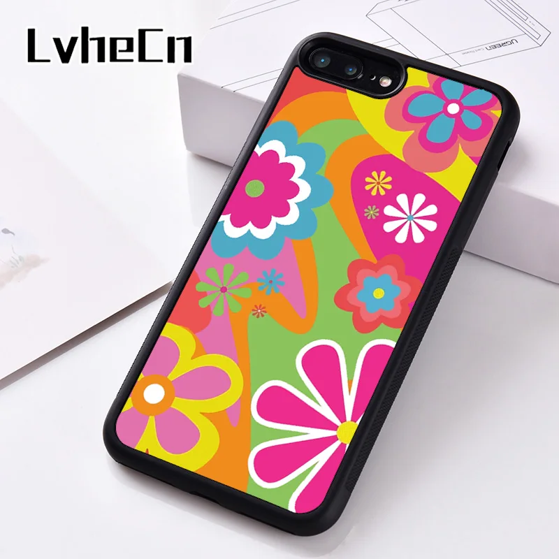 LvheCn силиконовый чехол для телефона iPhone 6 6S 7 8 Plus 5 5S SE X XS XR 11 PRO MAX Flower Power | Мобильные