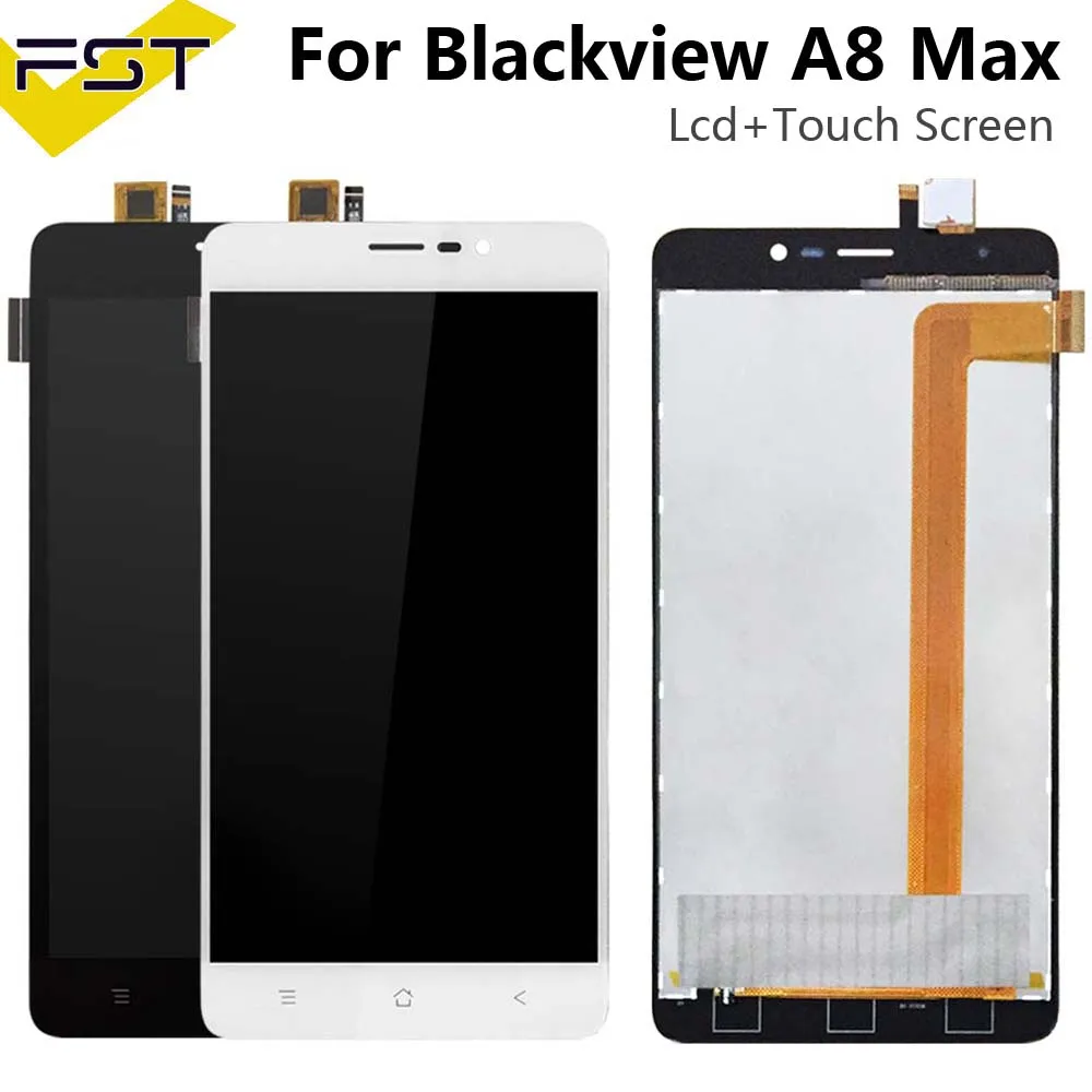 Comprar Negro blanco para Blackview A8 Max pantalla LCD + pantalla táctil Pantalla de 5,5 pulgadas para Blackview A8 Max montaje digitalizador con herramientas