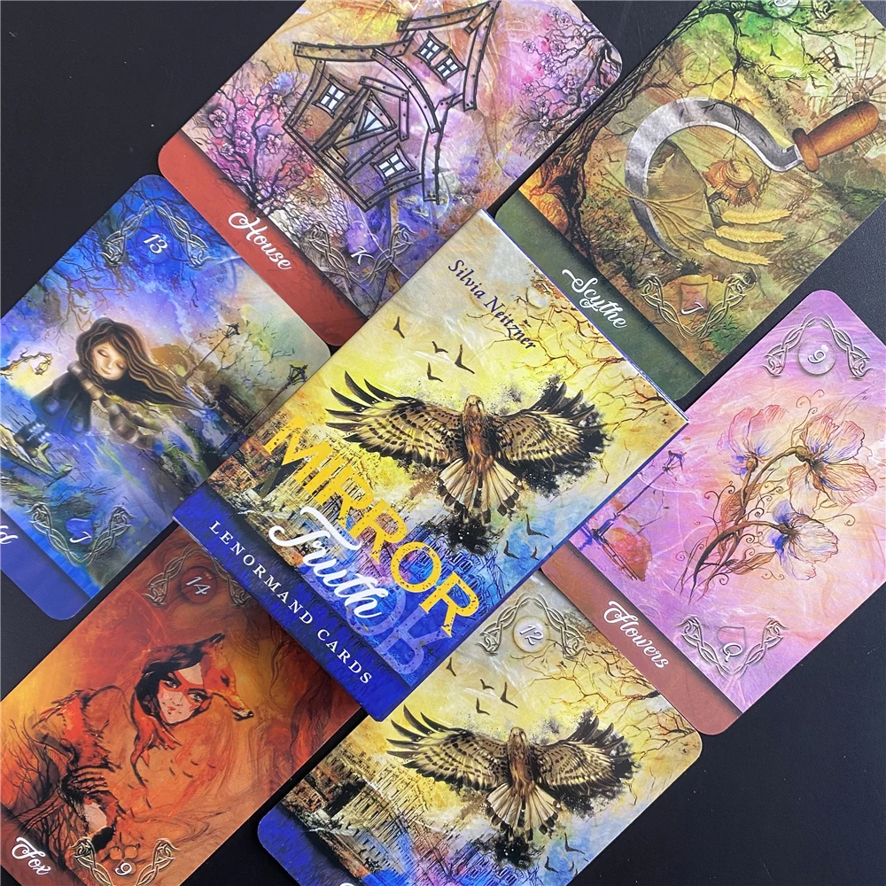 Карты с зеркальной истиной Lenormand от Silvia Neitzner карты изображением ораклов