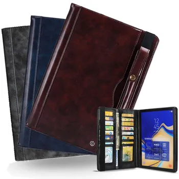 

Multifunction Case for samsung tablet Galaxy Tab S4 10.5 T830 T835 PU Leather Business pen sheath Funda para tablet Tab S4 Case