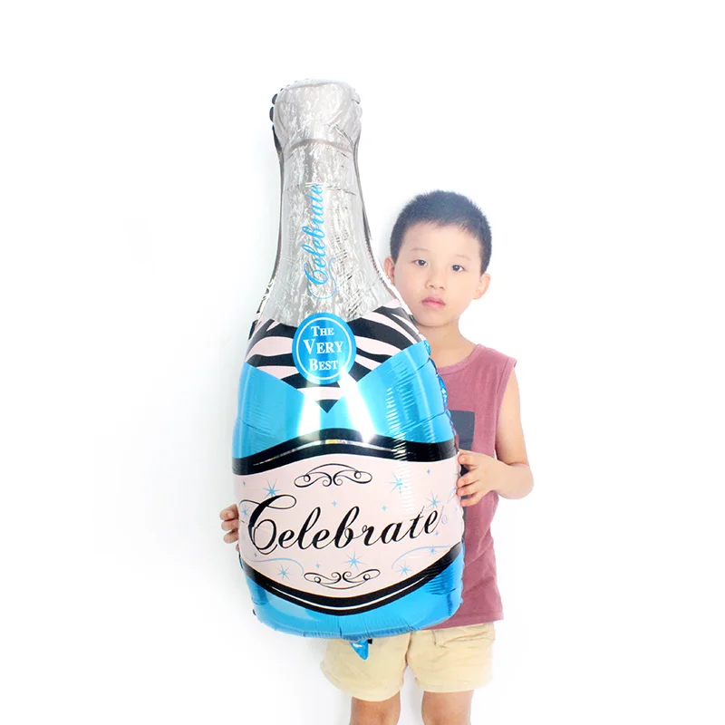 

100x50cm large beer Wine bottle balloons bar Opening happy birthday party decorations kids and adult Champagne wedding globos
