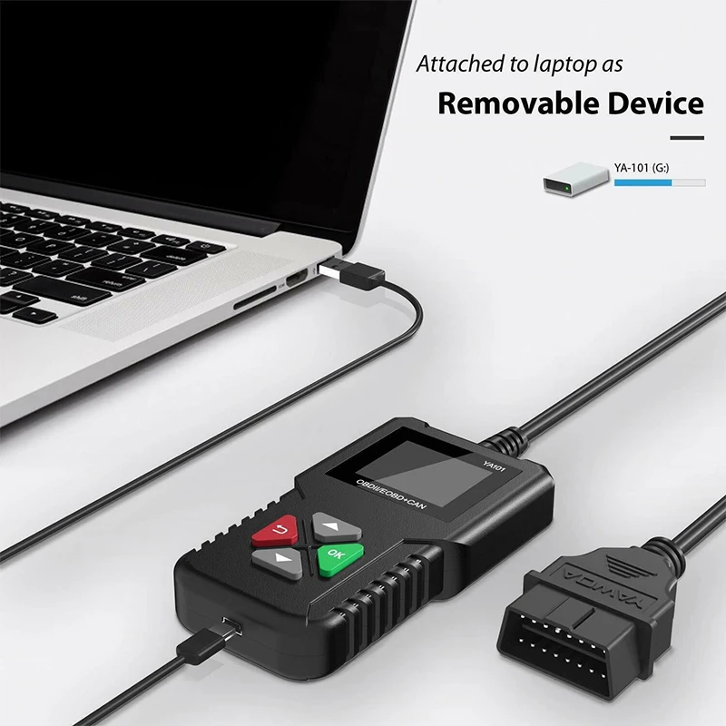 YA101 OBD2/EOBD считыватель кодов USB бесплатное обновление Авто OBD2 сканер инструмент Поддержка Графика Datastream PK Cr319 AD310 Elm327 CR300 | Автомобили и мотоциклы | АлиЭкспресс