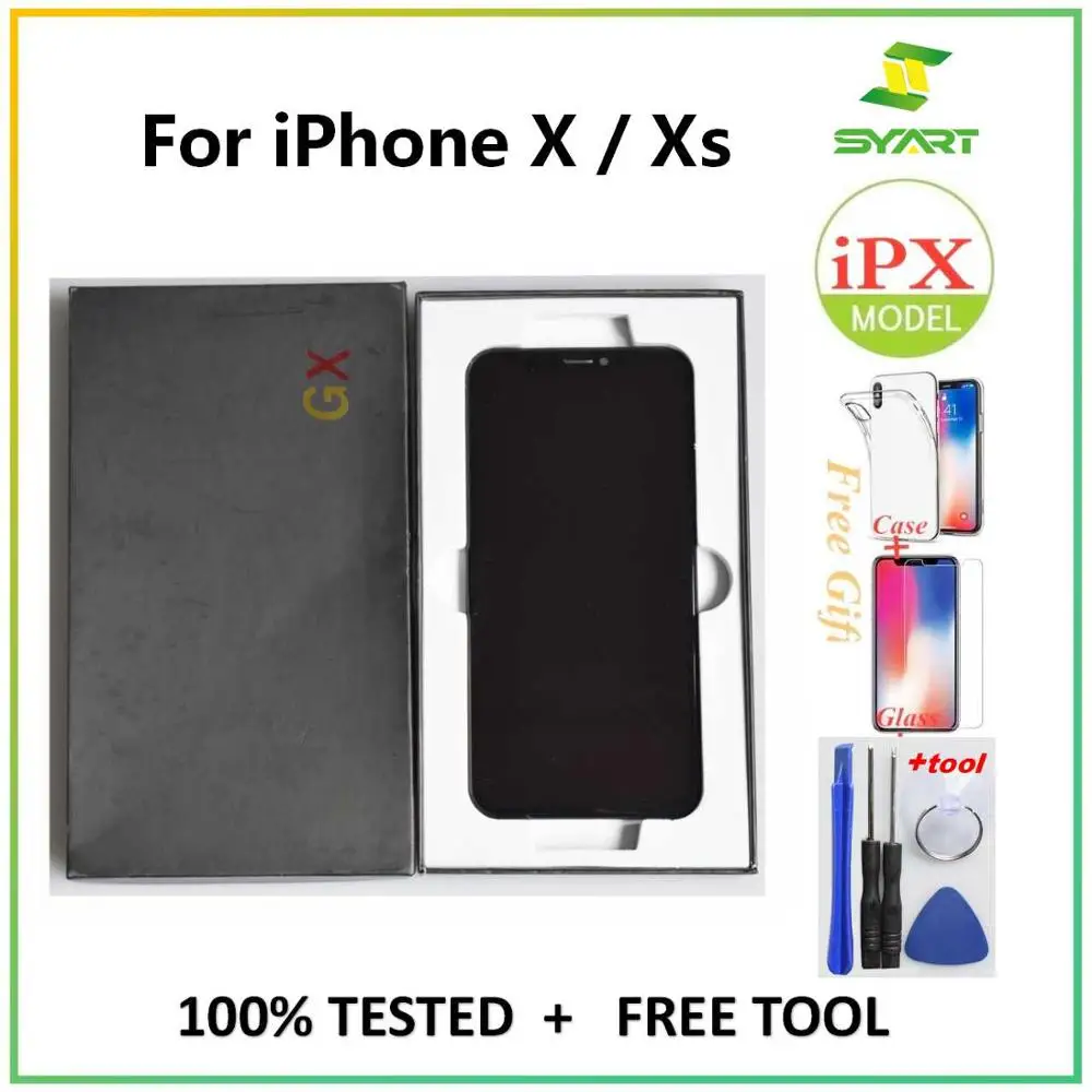 

screen For iPhone X OLED With 3D Touch Digitizer Assembly No Dead Pixel LCD Screen Replacement Display For iPhoneX LCD with Gift