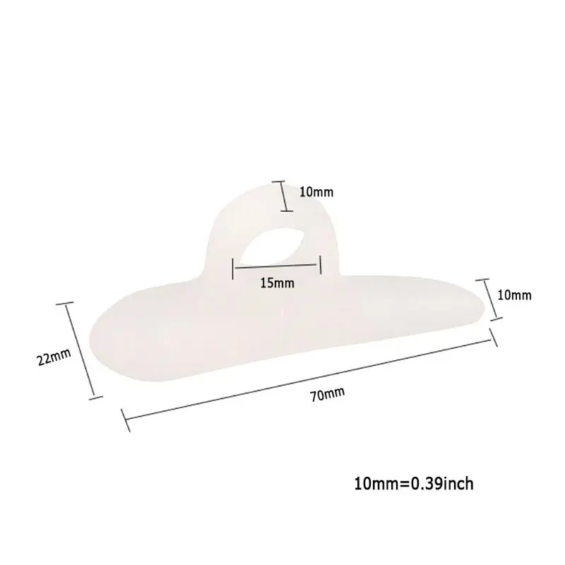 2Pcs Hammer Toe Treatment Tools Soft Gel Splints Feet Toes Correctors Separator M89F