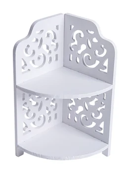 

Wood Desktop Shelf Makeup Organizer Sundries Storage Rack Corner Shelves Kitchen Seasoning Spice Holder Rack Bathroom Organizer