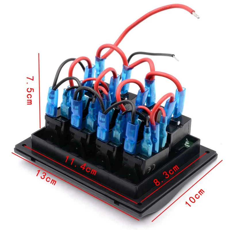 Автомобильный-Стайлинг водонепроницаемый кулисный переключатель Panel12V светодиодный 3.1A двойной USB прикуриватель адаптер для автомобиля лодки