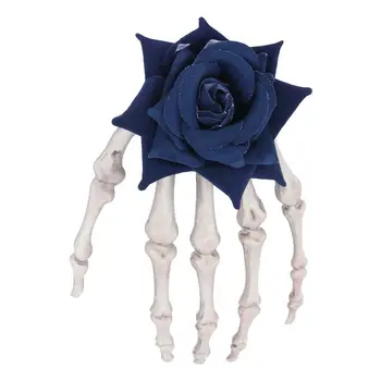 

Halloween Skeleton Claw Clips Rose Skull Hand Hairpins Hair Accessories