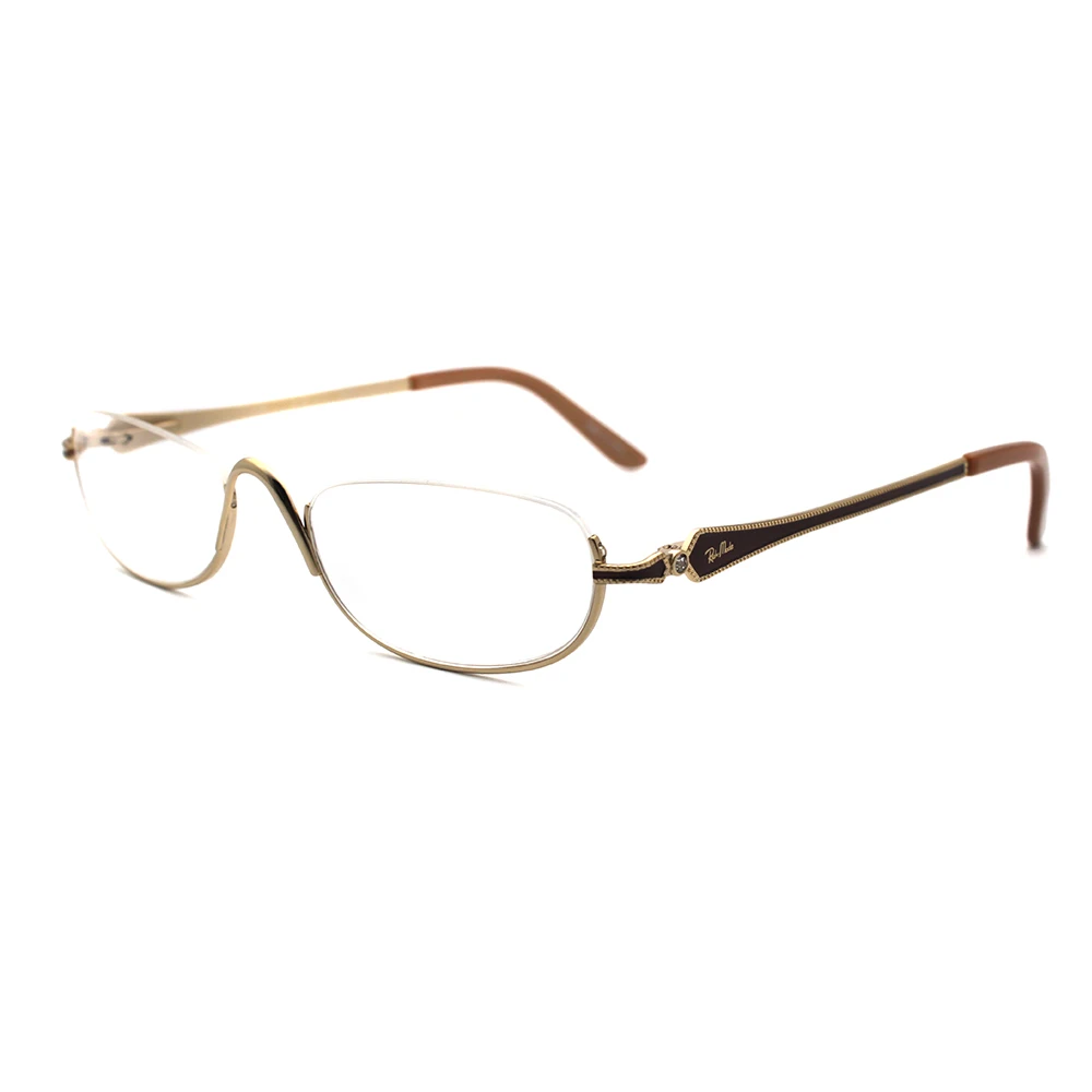 

RM0690-C1 New Fashion Italy Design Glasses For Men or Women Gold Metal Eyeglasses Eyewear